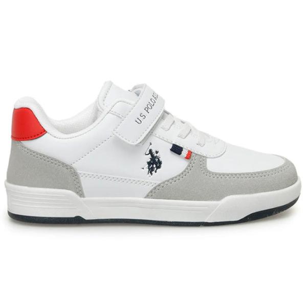 Adidași pentru băieți U.S. Polo Assn. 3W CLINE 3PR Primăvară - vară/ White photo 2