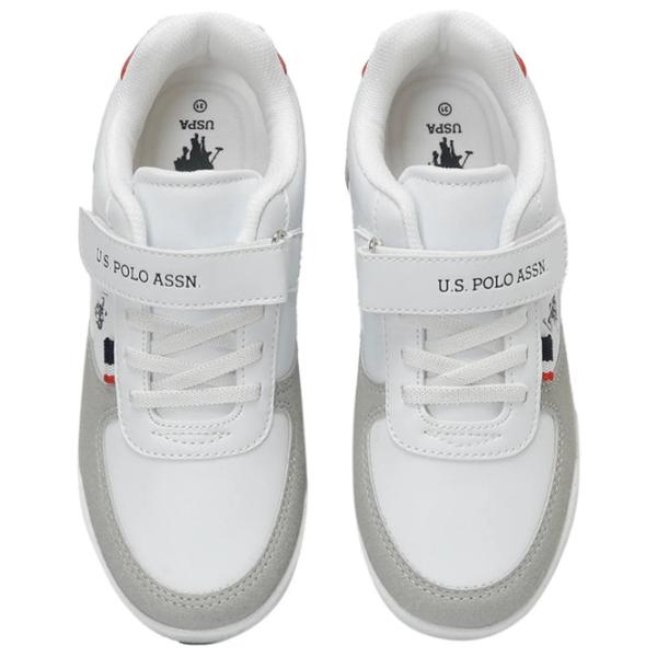 Adidași pentru băieți U.S. Polo Assn. 3W CLINE 3PR Primăvară - vară/ White photo 6