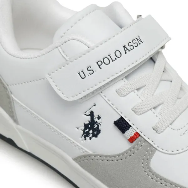 Adidași pentru băieți U.S. Polo Assn. 3W CLINE 3PR Primăvară - vară/ White photo 7