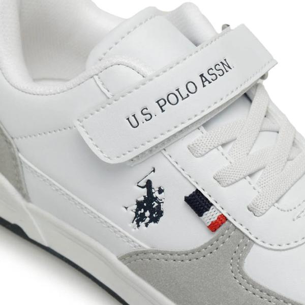 Adidași pentru băieți U.S. Polo Assn. 3W CLINE 3PR Primăvară - vară/ White photo 7