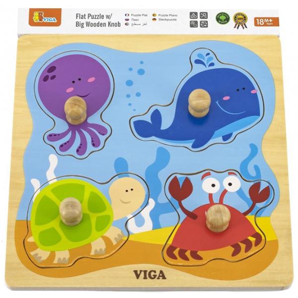 Puzzle VIGA Морские жители 1.5+/ Количество деталей: 4 photo 3