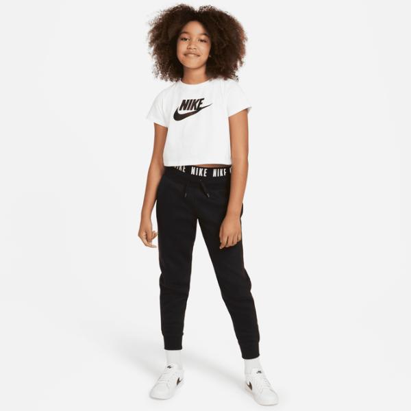Tricou pentru fete Nike G Nsw Tee Crop Futura  / White photo 5