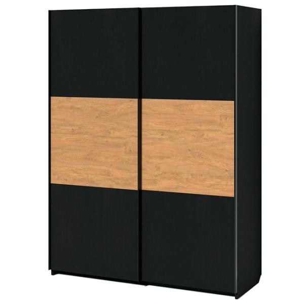 Dulap Coupe Fabrik Home Top line 160 x 60 x 216 / PAL / Frasin Negru photo 2 Dulap Coupe Fabrik Home Top line 160 x 60 x 216 / PAL / Frasin Negru photo 2