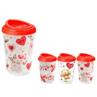 Термокружка Bytplast Phibo Love Белый 0.4л photo 2