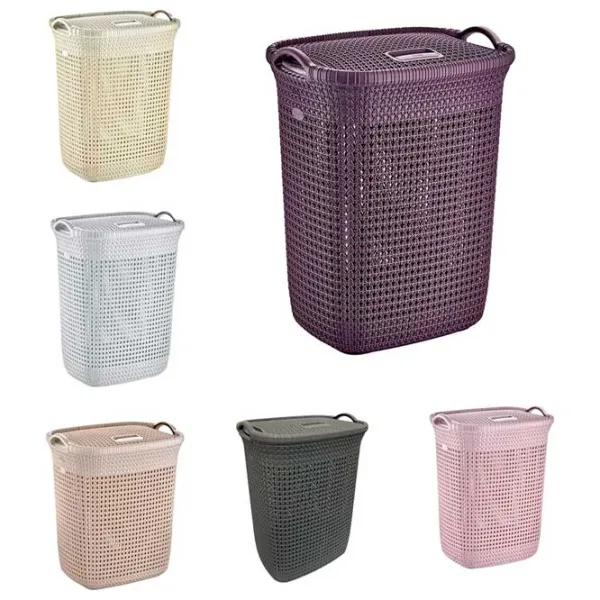 Coș pentru rufe RIO 8003 75 l/ Plastic/ Multicolor photo 2
