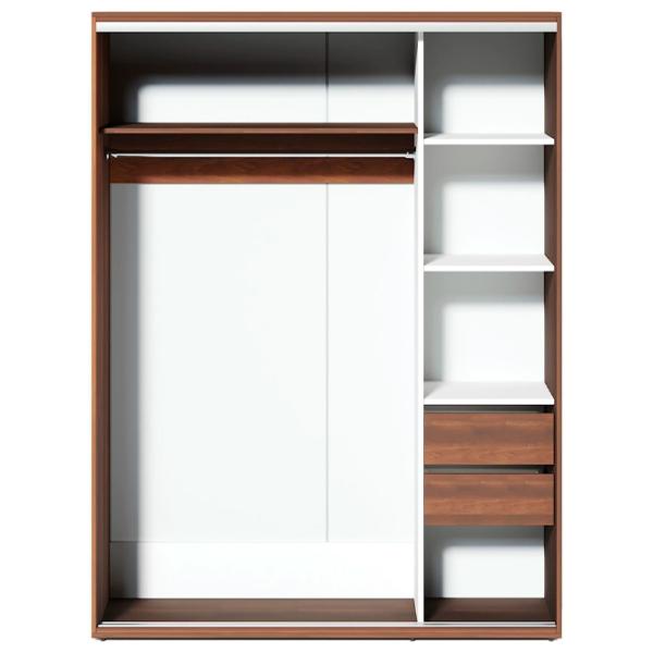Шкаф Купе Fabrik Home 10926132 160 x 60см x 216 / ЛДСП / Орех Тёмный photo 3