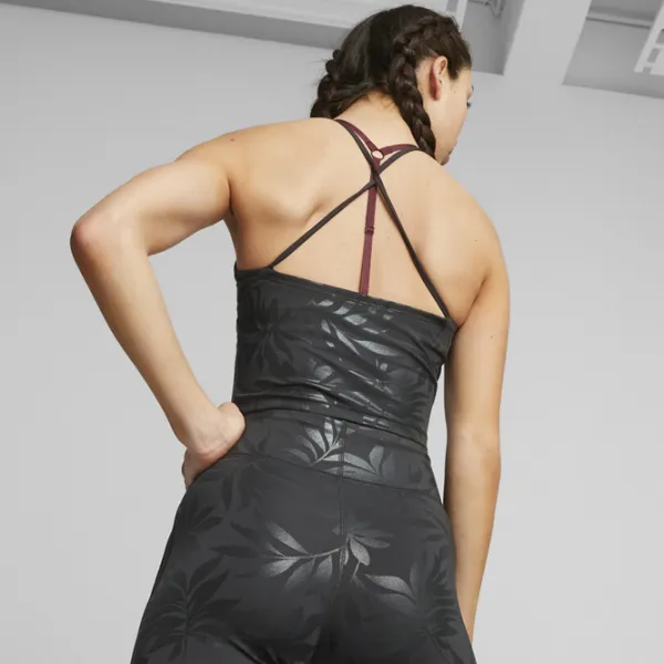 Bustieră pentru femei Puma Studio Ultrabare Aop Crop Top Black photo 3