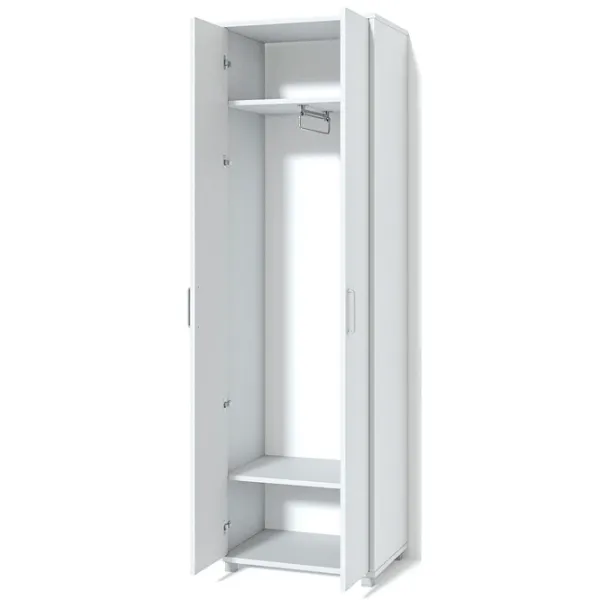 Dulap Linear Fabrik Home Modul №2 60 x 42.5 x 200 / PAL / Frasin alb photo 3