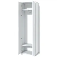 Dulap Linear Fabrik Home Modul №2 60 x 42.5 x 200 / PAL / Frasin alb photo 3