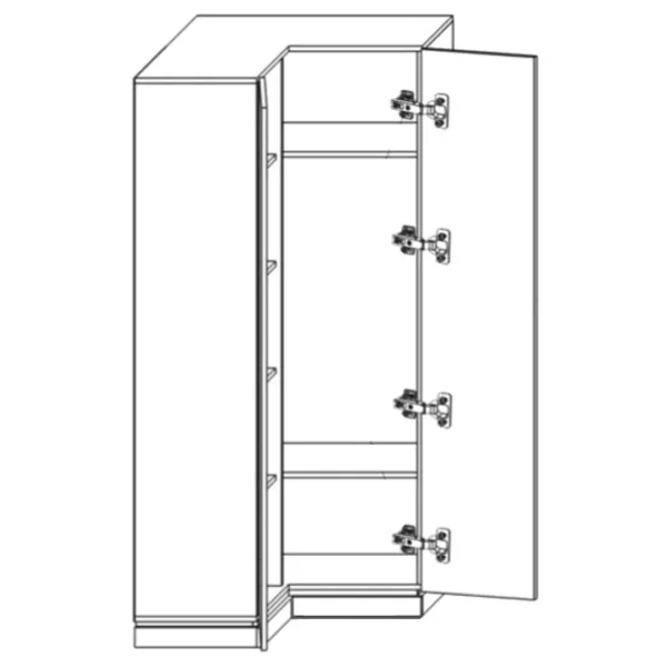 Dulap De unghi Fabrik Home Living Emerson 85 x 77 x 196 / DSP / Stejar de Piatră photo 2 Dulap De unghi Fabrik Home Living Emerson 85 x 77 x 196 / DSP / Stejar de Piatră photo 2