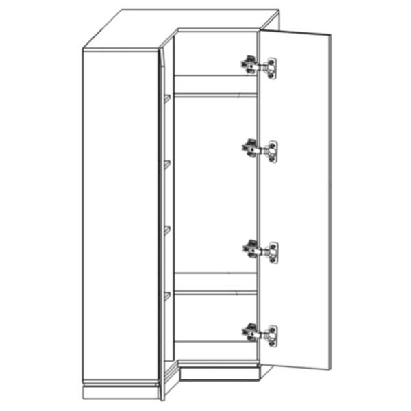 Dulap De unghi Fabrik Home Living Emerson 85 x 77 x 196 / DSP / Stejar de Piatră photo 2 Dulap De unghi Fabrik Home Living Emerson 85 x 77 x 196 / DSP / Stejar de Piatră photo 2