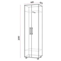 Dulap Linear Fabrik Home Modul №2 60 x 42.5 x 200 / DSP / Stejar Sonoma photo 3