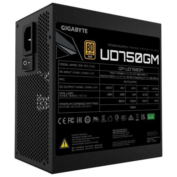 Sursă de alimentare Gigabyte GP-UD750GM 80+ Gold/ 750 W photo 5