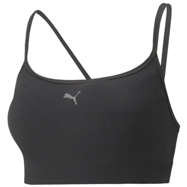 Bustieră pentru femei Puma Low Impact Studio Seamless Bra Black photo 2 Bustieră pentru femei Puma Low Impact Studio Seamless Bra Black photo 2