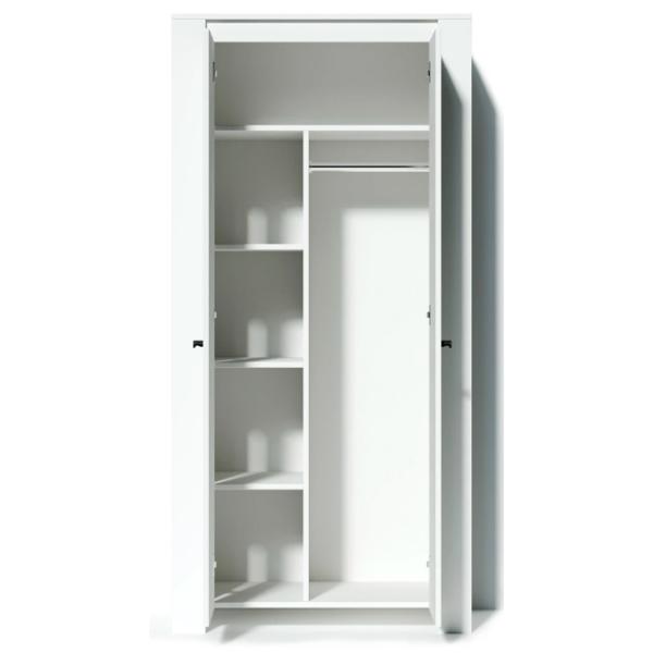 Dulap Linear Fabrik Home Belford 95 x 50.6 x 197 / PAL / Frasin alb photo 3 Dulap Linear Fabrik Home Belford 95 x 50.6 x 197 / PAL / Frasin alb photo 3