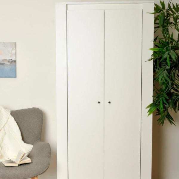 Dulap Linear Fabrik Home Belford 95 x 50.6 x 197 / PAL / Frasin alb photo 4 Dulap Linear Fabrik Home Belford 95 x 50.6 x 197 / PAL / Frasin alb photo 4