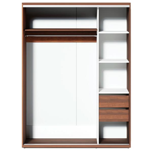 Шкаф Купе Fabrik Home 10926152 160 x 60см x 216 / ЛДСП / Орех Тёмный photo 3