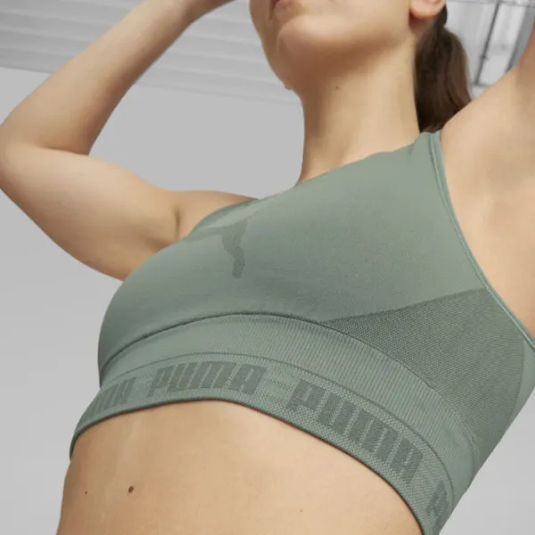 Топ для женщин Puma Evoknit Crop Top Эвкалипт photo 3