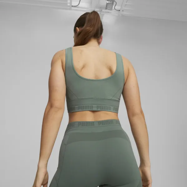 Топ для женщин Puma Evoknit Crop Top Эвкалипт photo 4