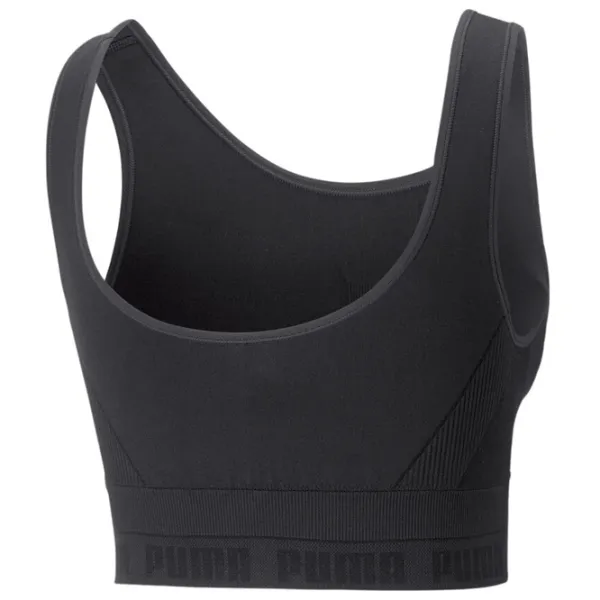 Топ для женщин Puma Evoknit Crop Top Черный photo 2