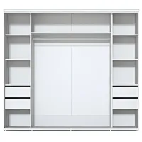 Dulap Coupe Fabrik Home 10926203 240 x 60 x 216 / PAL / Frasin alb photo 3