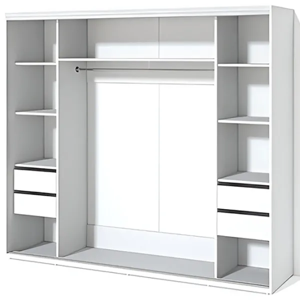 Шкаф Купе Fabrik Home 10926203 240 x 60см x 216 / ЛДСП / Белый ясень photo 4 Шкаф Купе Fabrik Home 10926203 240 x 60см x 216 / ЛДСП / Белый ясень photo 4