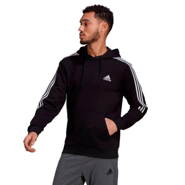 Hanorac pentru bărbați Adidas Fleece Cut 3 Stripes Drept/ Black photo 2
