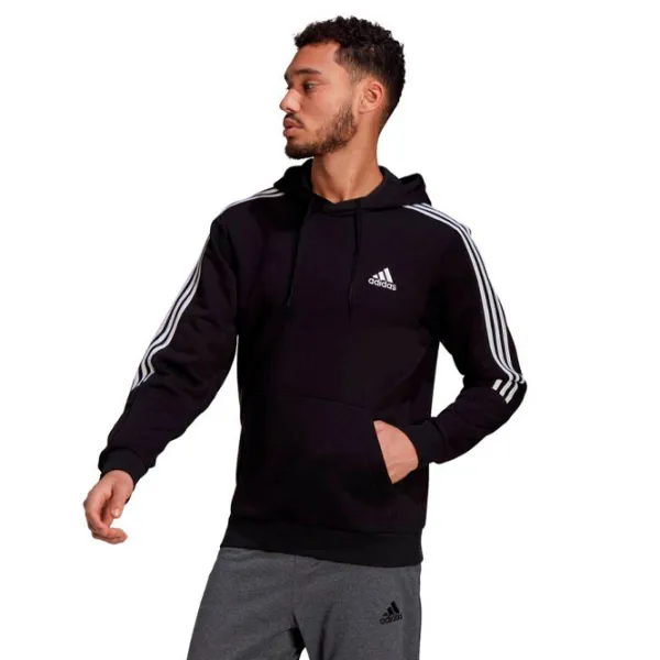 Hanorac pentru bărbați Adidas Fleece Cut 3 Stripes Drept/ Black photo 2