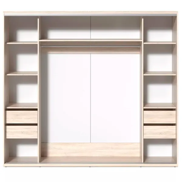Шкаф Купе Fabrik Home 10926211 240 x 60см x 216 / ЛДСП / Дуб Сонома photo 3
