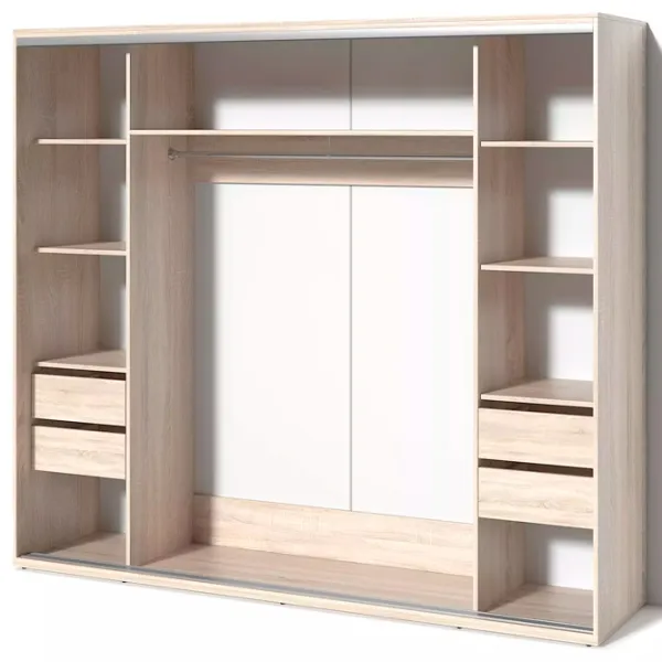 Шкаф Купе Fabrik Home 10926211 240 x 60см x 216 / ЛДСП / Дуб Сонома photo 4