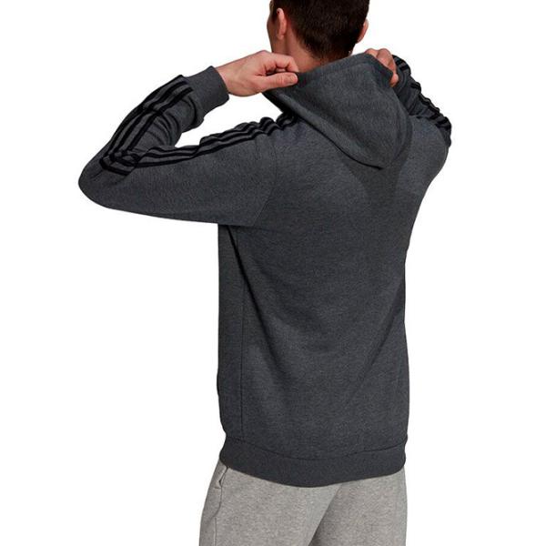 Hanorac pentru bărbați Adidas Hoodie 3 Stripes Fleece Drept/ Grey photo 2