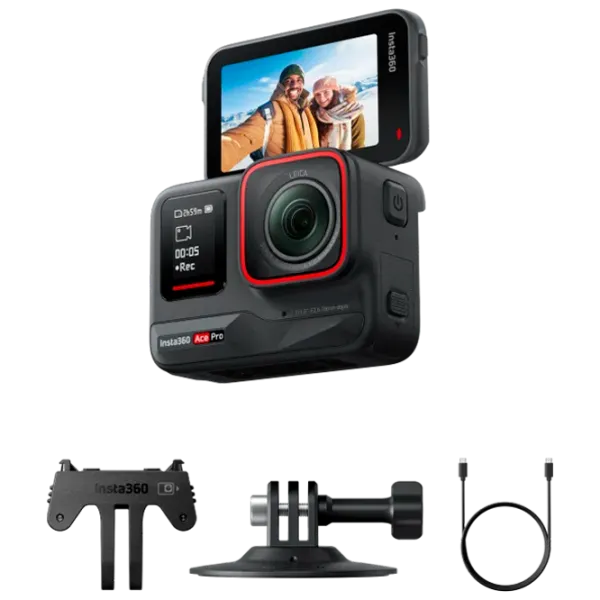 Cameră action Insta360 Ace Pro Standalone CINSAAJA 48 MP / 1650 mAh / Black photo 8