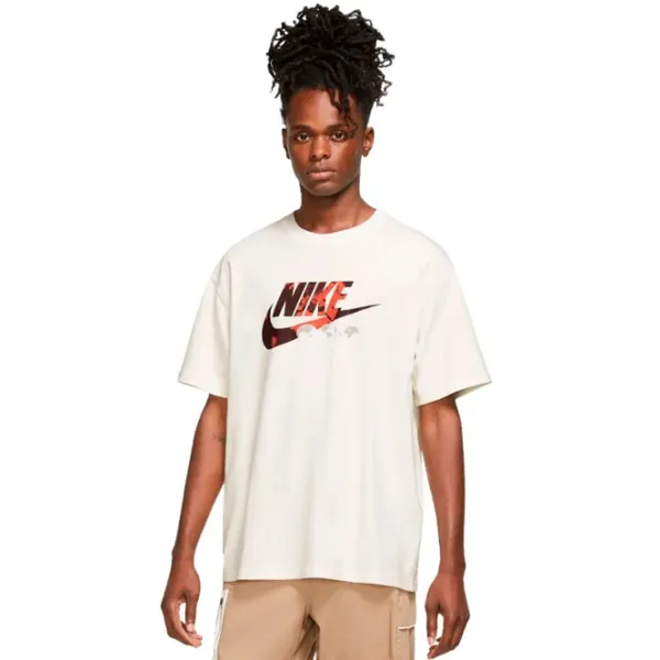 Tricou pentru bărbați Nike M Nsw Tee M90 Bring It Out Hbr 100% bumbac/ White photo 2
