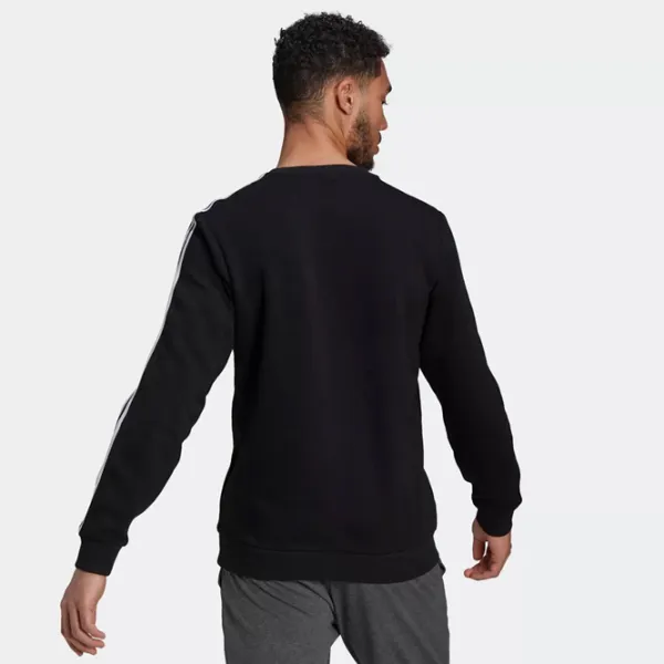 Hanorac pentru bărbați Adidas Sweater Essentials Fleece 3S Drept/ Black photo 3