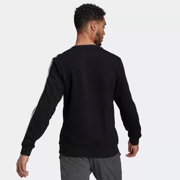 Hanorac pentru bărbați Adidas Sweater Essentials Fleece 3S Drept/ Black photo 3