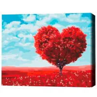 Картина по номерам BrushMe Сердце природы BS52254FC 50 x 40 см/ Горизонтальная photo 3