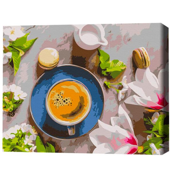 Картина по номерам BrushMe Кофе и цветы BS34314FC 50 x 40 см/ Горизонтальная photo 3