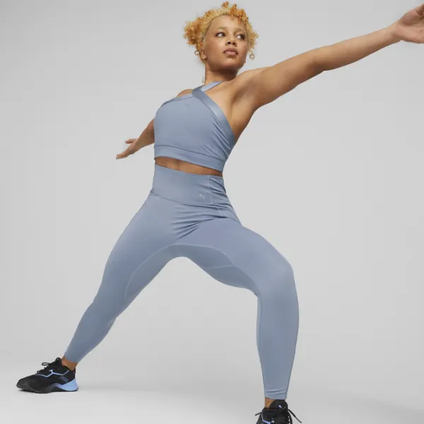 Bustieră pentru femei Puma Flawless Sculpt Mid-Impact Longline Blue photo 3