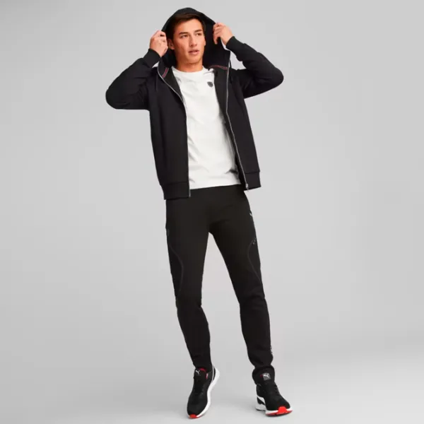 Hanorac pentru bărbați Puma Ferrari Style Hooded Jacket Drept/ Black photo 4
