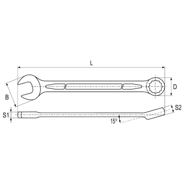 Cheie Yato YT0346 Oțel photo 5