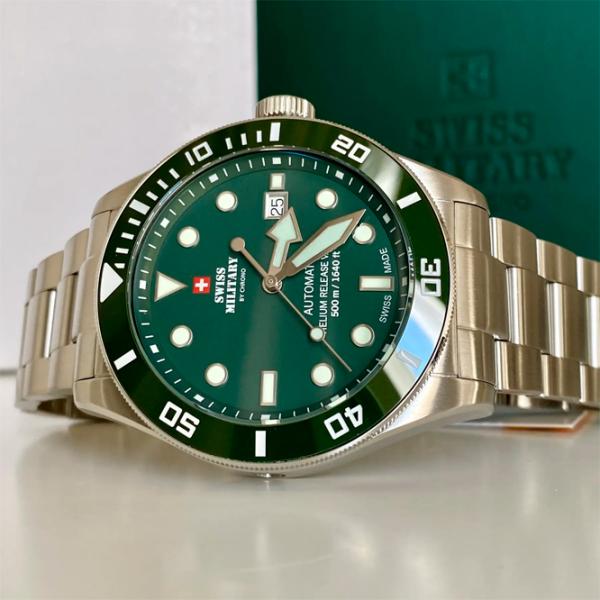 Ceas de mână pentru bărbați Swiss Military SMA34075.03 Mecanic/ 44 mm photo 2 Ceas de mână pentru bărbați Swiss Military SMA34075.03 Mecanic/ 44 mm photo 2