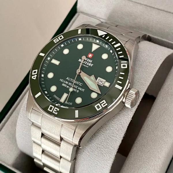 Ceas de mână pentru bărbați Swiss Military SMA34075.03 Mecanic/ 44 mm photo 5 Ceas de mână pentru bărbați Swiss Military SMA34075.03 Mecanic/ 44 mm photo 5