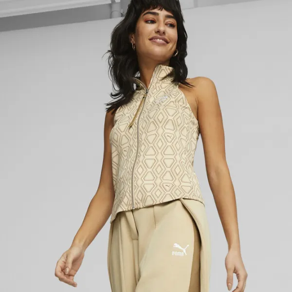 Топ для женщин Puma Luxe Sport T7 Knitted Бежевый photo 3