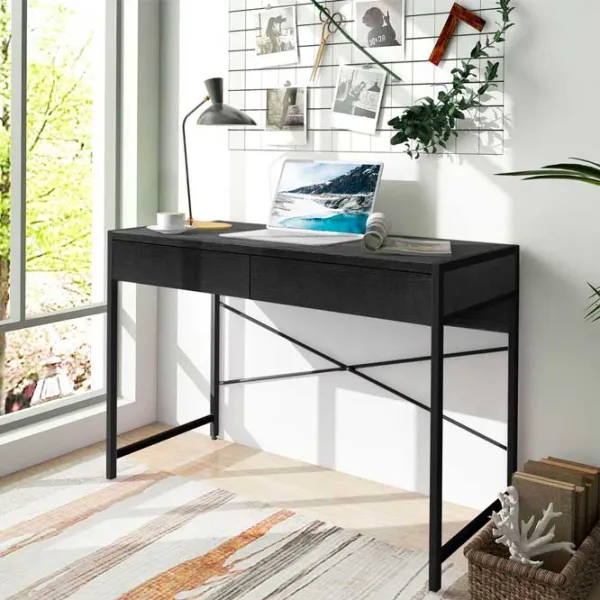 Офисный стол Costway CB10391DK Металл/ Черный photo 2 Офисный стол Costway CB10391DK Металл/ Черный photo 2