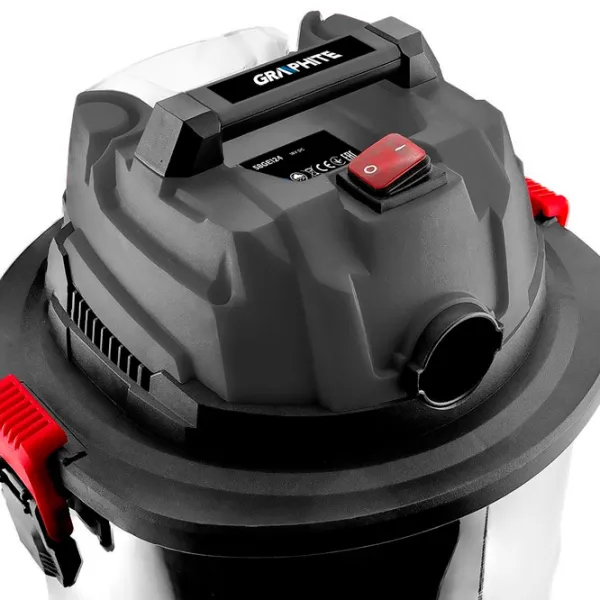 Промышленный пылесос Graphite 58GE124 60 Вт/ Нержавеющая сталь photo 3