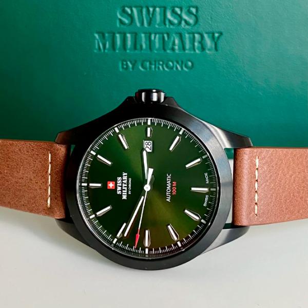 Ceas de mână pentru bărbați Swiss Military SMA34077.12 Mecanic/ 42 mm photo 3 Ceas de mână pentru bărbați Swiss Military SMA34077.12 Mecanic/ 42 mm photo 3