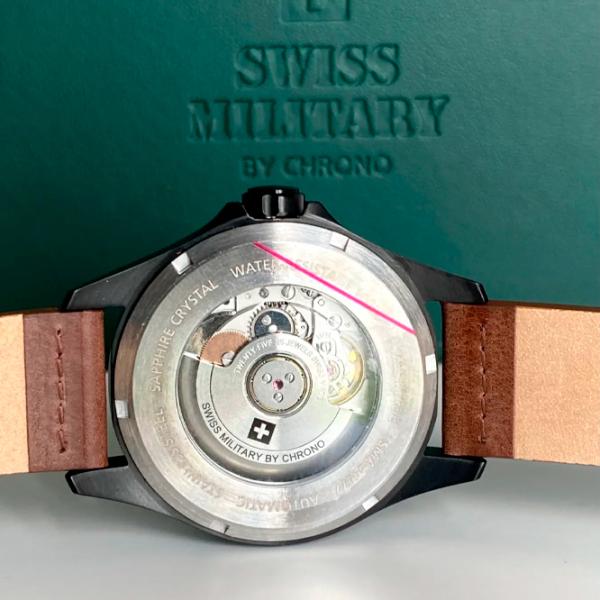 Ceas de mână pentru bărbați Swiss Military SMA34077.12 Mecanic/ 42 mm photo 6 Ceas de mână pentru bărbați Swiss Military SMA34077.12 Mecanic/ 42 mm photo 6
