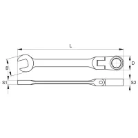 Cheie Yato YT-1682 Oțel photo 5