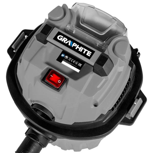 Промышленный пылесос Graphite 58GE133 50 Вт/ Серый photo 4