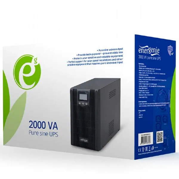 ИБП Gembird EG-UPS-PS1000-01 Черный photo 4
